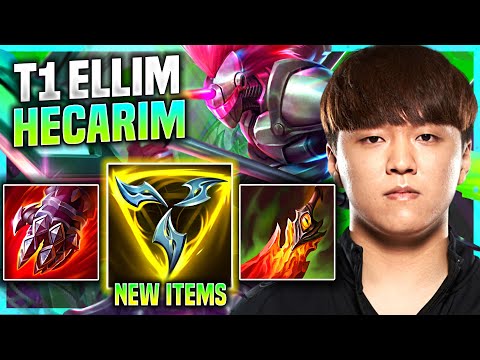 ELLIM PICKS HECARIM WITH NEW ITEM TRINITY FORCE! - T1 Ellim Plays Hecarim Jungle vs Kayn!