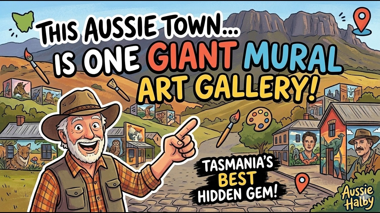 [마을 전체가 벽화?]This Aussie Town is a Giant Art Gallery!  #SheffieldTasmania #MuralTown #hiddengems