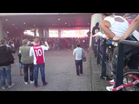 Ajax Fans before Ajax vs. Rapid (Ajax Amsterdam - Rapid Wien | 04.08.15)