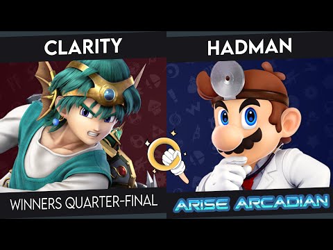 Arise Arcadian - clarity (Hero) Vs. Hadman (Dr. Mario, Robin) - Winners Quarters - Smash Ultimate