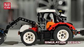 Mould King 24093 Traktor nakladač s vlečkou