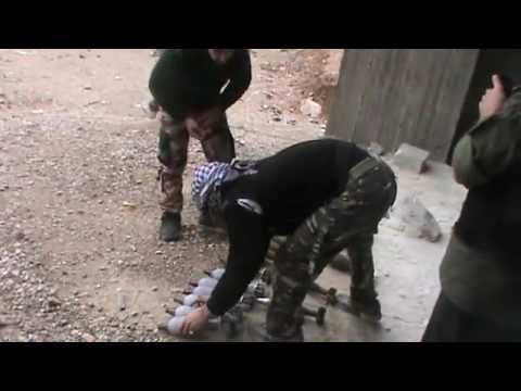 استهداف كتيبة عمر بن عبد العزيز ولواء أسود التوحيد بقذائف الهاون مواقع قوات النظام والشبيحة في شارع نسرين في مدينة دمشق