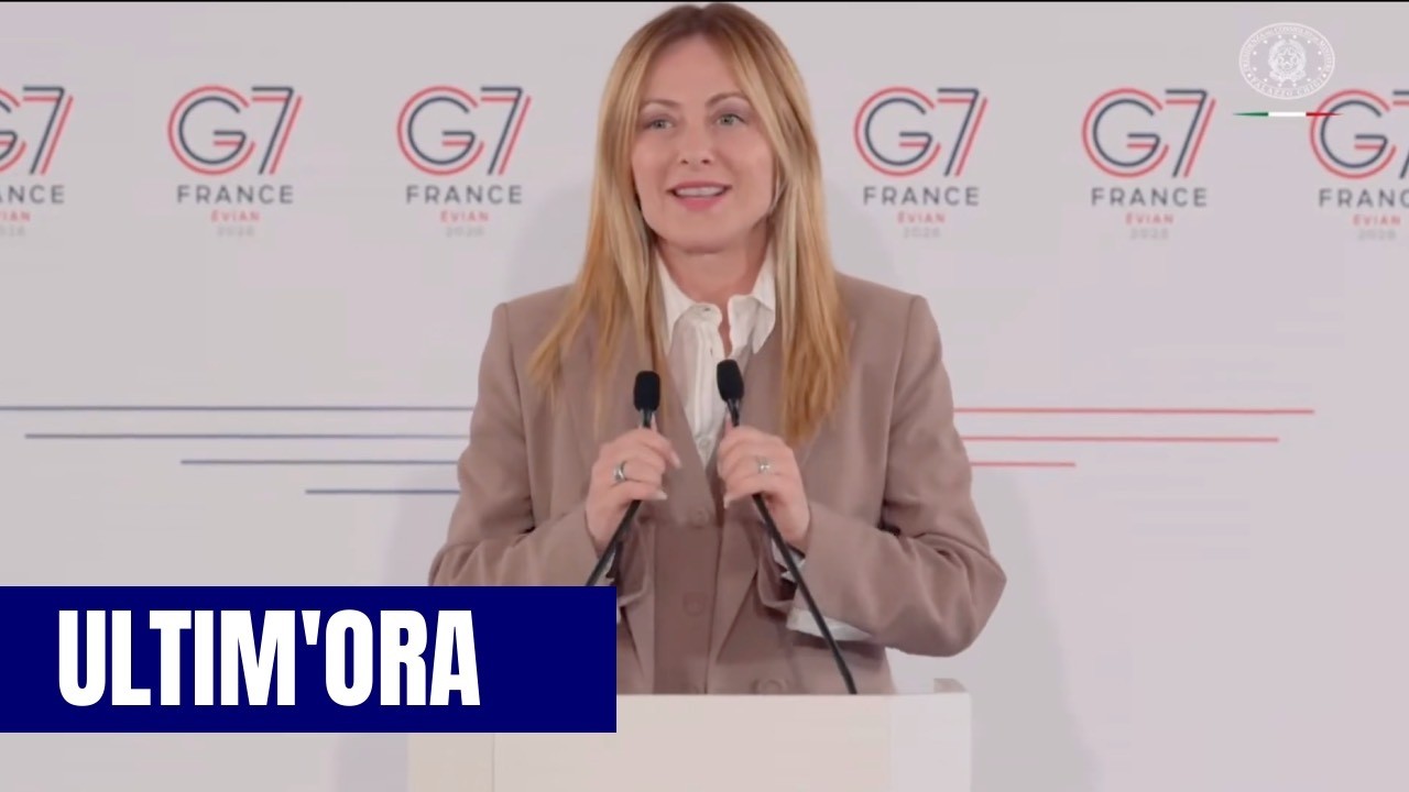 🔴 GIORGIA MELONI IN CONFERENZA STAMPA DAL G7 DI ÉVIAN-LES-BAINS