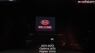 Evolution of Kia Optima / K5 Welcome Chime 2011-20