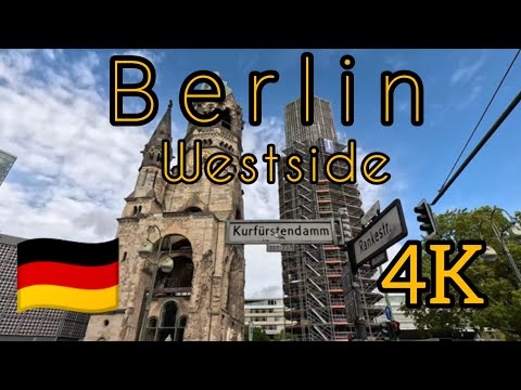 Walking Tour in Berlin Westside DE Germany 4K-60 fps