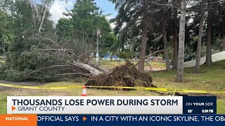 Thousands in Moses Lake, Grant County lose power during Thursday storm