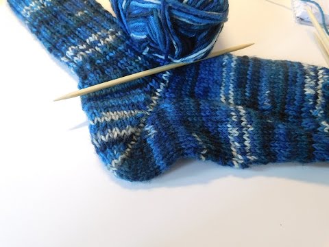 Sock knitting tutorial - Part 3 - The heel (boomerang heel, yo-yo heel)