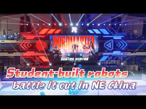 Student-built robots battle it out in NE China
