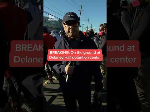 BREAKING: On the ground at Delaney Hall detention center