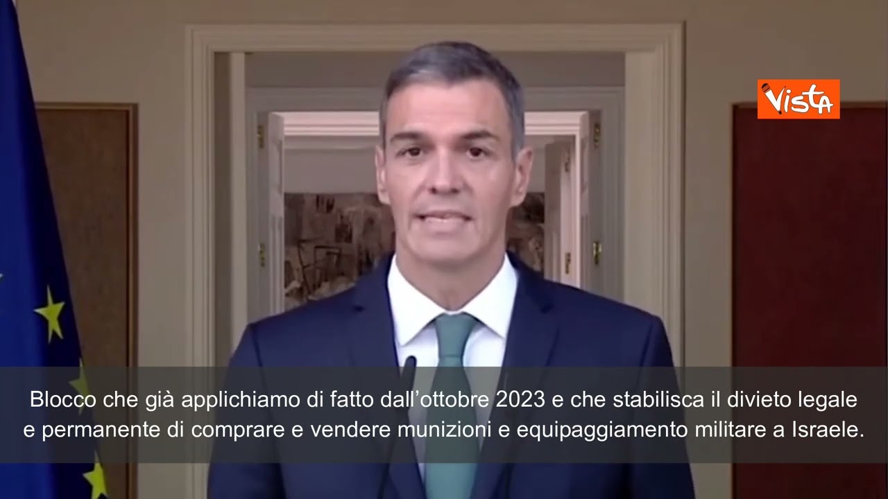 Sànchez: "Porti chiusi per navi che trasportano combustibili per le Forze di Israele"