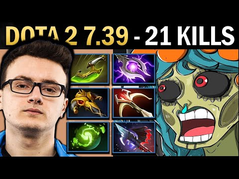 Muerta Gameplay Miracle with 21 Kills and 1000 GPM - Dota 2 7.39