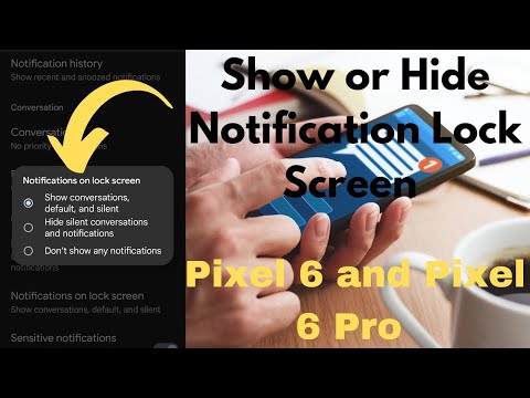 How to Show or Hide Notification Content on Pixel 6 and Pixel 6 Pro