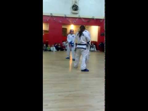 Laura & JulieAnne Sparring Dec 2012