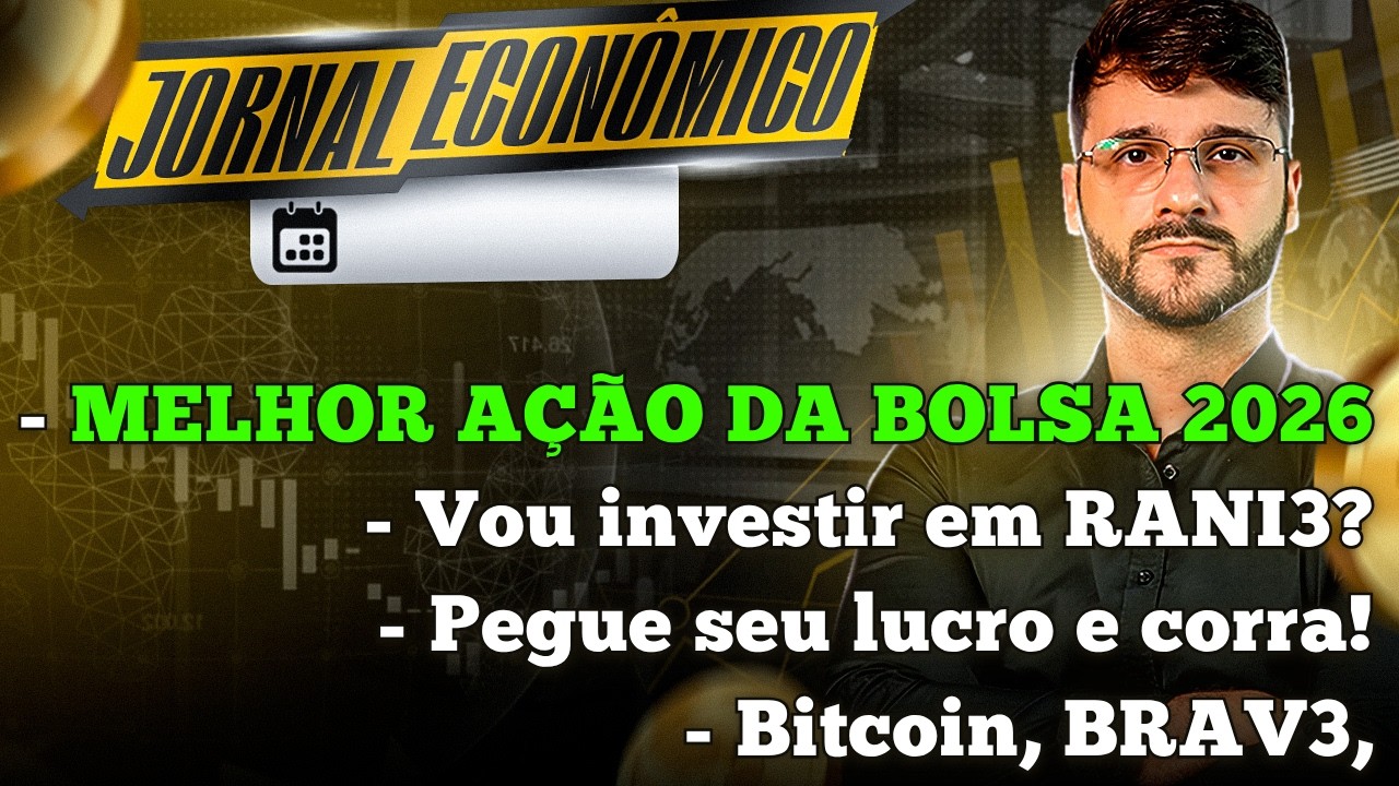 🕕💲JORNAL ECONÔMICO - A melhor ação da bolsa de valores em 2026?!? Vou investir em Irani Celulose?