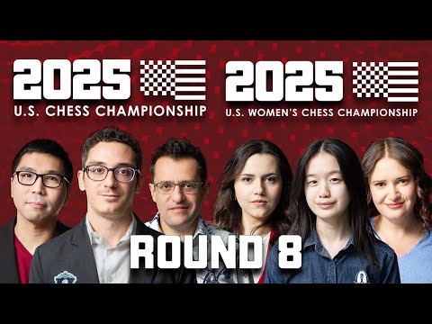 (ORIGINAL BROADCAST) 2025 U.S. Chess Championships: Round 8 | Fabiano Caruana vs. Ray Robson
