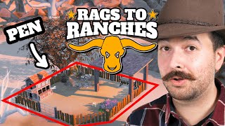 Our sheep and goat have their own pen! Rags to Ranches (Part 6)