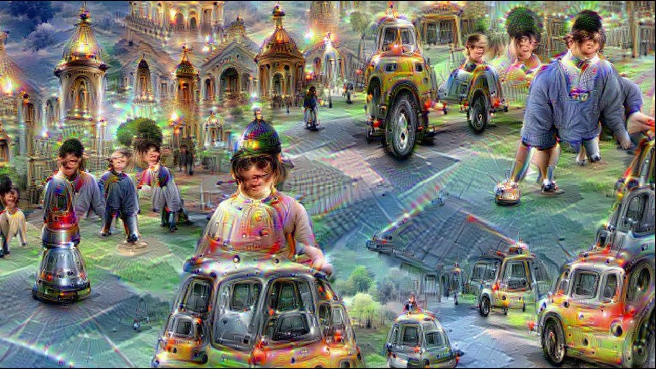 My first attempt to create deep dream with caffe