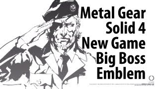 [MGS4] New Game Big Boss Emblem