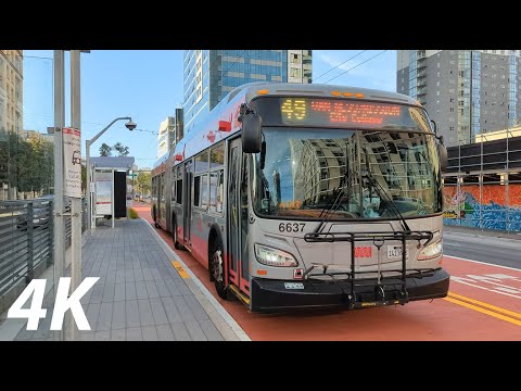 ⁴ᴷ⁶⁰ SFMTA: Full Journey on Van Ness Bus Rapid Transit (BRT)