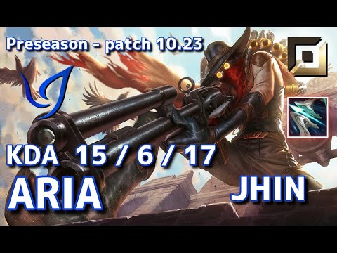 【韓国サーバー/GM】CGA Aria ジン(Jhin) VS アッシュ(Ashe) BOT - Patch10.23 KR Ranked【LoL】