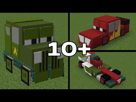 10+ Disney Cars in Minecraft