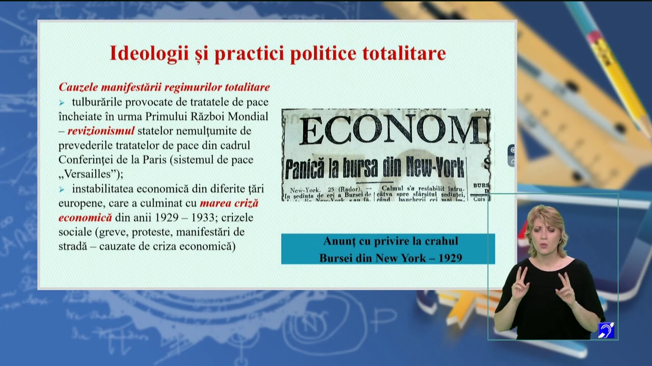 Tele?coala: Istorie clasa a XII-a – Secolul XX – între democra?ie ?i totalitarism (@TVR2)