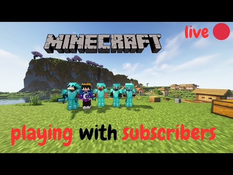 "🔴Minecraft LIVE with MR. Janit! Join now!" #minecraftlive