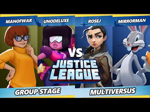 Justice League - ManofWar & UnoDeluxe vs RoseJ & MirrorMan - Multiversus Tournament