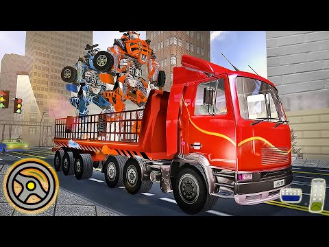 Car Robot Transport Truck Driving Games 2020 - City Trucks Parking | Android Gameplay