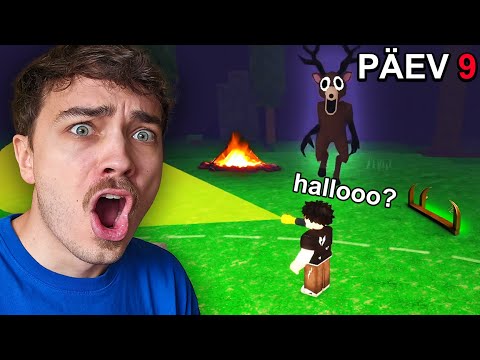 Jää Ellu 99 PÄEVA Metsas..! (Roblox)