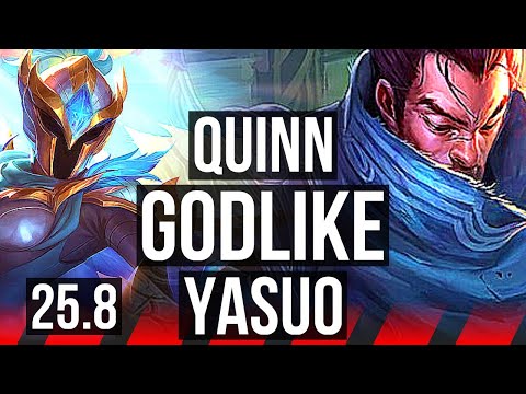 QUINN vs YASUO (TOP) | Godlike | EUW Master | 25.8