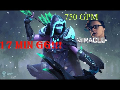 Miracle  - 17min GG Drow ranger Dota 2