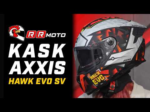 AXXIS HAWK EVO SV _ integralny kask ECE 22.06 | blenda przeciwsłoneczna i aerodynamika