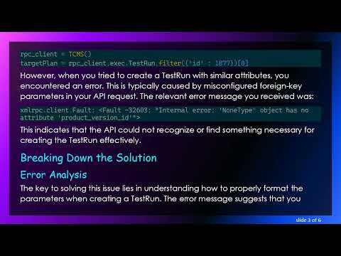 Resolving the Can't create TestRun via Kiwi TCMS Python API Error in Python 3.x