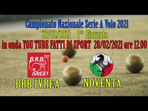 Promo  Bocce Campionato Serie A Stagione  2021: BRB Ivrea  - Noventa