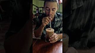 This Chocolate Frappe at The Garden Café Will Blow Your Mind! 😍🍫 #centralamerica #travel #cafe