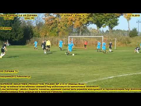 Skrót meczu: Sanna Zaklików - KS Żupawa (13.10.2019) Klasa "A" / 11.kolejka
