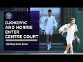 Djokovic and Norrie Enter Centre Court | Wimbledon 2022