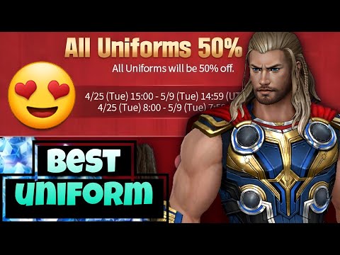 best uniform for 50% all uniform sale | 8th anniversary 50% all uniform sale | marvel future fight