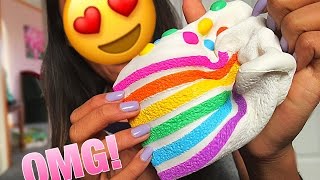 😍CHAWA RAINBOW CAKE?! Silly Squishies Package!!