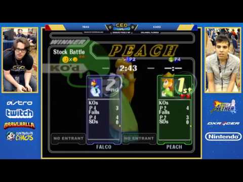 CEO Dreamland - TBag (Peach) vs. Kaike (Falco) - SSBM - Pools, Losers Qualifier
