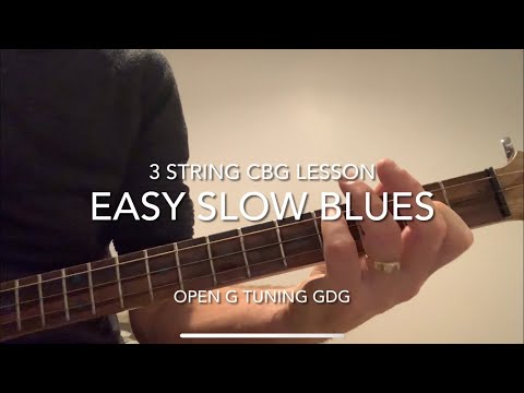 Easy Slow Blues Cigar Box Guitar Lesson