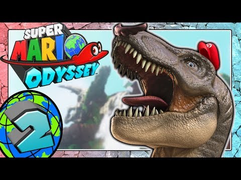 SUPER MARIO ODYSSEY Part 2: Mario as an angry T-Rex in Cascade Land!