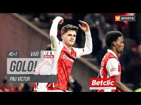 Golo Pau Victor: Braga (2)-1 Benfica (Liga 25/26 #16)