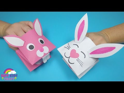 How to Make a Paper Bunny Hand Puppet | Easter Craft for Kids