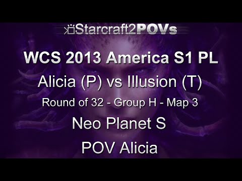 SC2 HotS - WCS 2013 AM S1 PL - Alicia vs Illusion - Ro32 Group H - Map 3 - Neo Planet S - Alicia