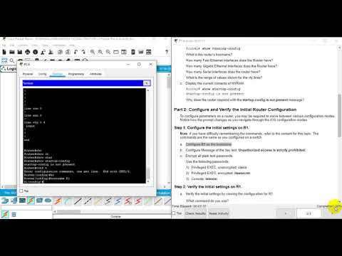 Configure Initial Router Settings