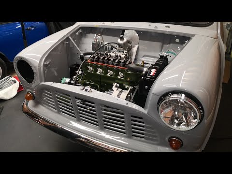 Classic minivan ENGINE Install * RESTORATION *part 9