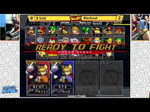 PSTS6 - Losers Finals - 9 Volt (Falco) vs Blackout 9 (Fox) - Melee Singles