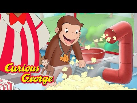 Making popcorn with George 🐵 Curious George 🐵 Kids Cartoon 🐵 Kids Movies